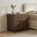 Gene - Charging Nightstand - Dark Brown