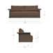 Meredith - Sofa - Dark Brown
