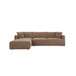 Bryn - Sectional Camel Left Stationary Sofa - Light Brown