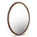Alcott - Accent Oval Mirror - Dark Brown