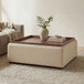 Montana - Storage Ottoman - White