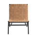 Camden - Woven Accent Chair With Basket Weave Design Metal Frame - Brown