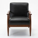 Archer - Accent Chair With Wood Arms - Black