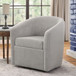 Oaklynn - Barrel Style Swivel Accent Chair