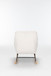 Rocking Chair Nursery, Teddy Upholstered Glider Rocker With High Backrest, Reading Chair Modern Rocking Accent Chairs Glider Recliner For Living Room - Cream