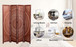 Panel Solid Wood Folding Room Divider