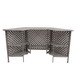 Cast Alumnim Weave Pattern Party Bar Table A - Gray