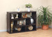 L Shape Geometric TV Stand Two Piece Extendable Media Furniture - Espresso