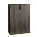 Luka - Farmhouse Rustic Five Shelf Wood Shoe Cabinet - Rustic Gray