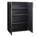 Luka - Farmhouse Rustic Five Shelf Wood Shoe Cabinet - Rustic Gray