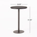 Outdoor Round Rattan Bar Table With Iron Frame - Multi Brown
