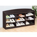 Entryway Shoe Storage Bench, Nine Storage Shelves, Entryway Organizer