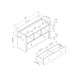 Shoe Entry Bench With Three Shelves, One Drawer With Divided Compartment