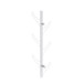 Vertical Eight Hook Coat Rack Wall Mount