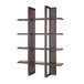 Two Toned Display Cabinet, Tall Bookcase Storage Cabinet