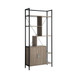 Modern Bookcase With Two Door Storage Cabinet With Two Shelves