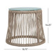 Boho Southport - Side Table With Glass Top