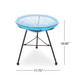 Nusa - Modern Rattan Side Table With Tempered Glass Top