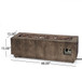 Wellington Square Iron Fire Pit With Wood Pattern Design And 50,000 Btu Output