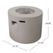 Round Iron Fire Pit With 40,000 Btu