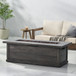 Transitional Rectangular Outdoor Propane Fire Pit With 50,000 Btu