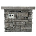 Outdoor Square Propane Fire Pit 40, 000 Btu - Gray