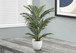 28" Tall, Artificial Plant, Palm Tree, Indoor, Faux, Fake, Floor, Greenery, Potted, Real Touch, Decorative - Green / White