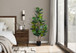 49" Tall, Artificial Plant, Fiddle Tree, Indoor, Faux, Fake, Floor, Greenery, Potted, Real Touch, Decorative - Green / Black