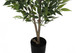 47" Tall, Artificial Plant, Acacia Tree, Indoor, Faux, Fake, Floor, Greenery, Potted, Silk, Decorative - Green / Black