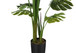 55" Tall, Artificial Plant, Monstera Tree, Indoor, Faux, Fake, Floor, Greenery, Potted, Real Touch, Decorative - Green / Black
