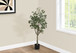 46" Tall, Artificial Plant, Eucalyptus Tree, Indoor, Faux, Fake, Floor, Greenery, Potted, Decorative - Green / Black