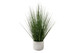 21" Tall, Artificial Plant, Grass, Indoor, Faux, Fake, Table, Greenery, Potted, Real Touch, Decorative - Green / White