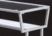 Accent Side Table, Narrow, Small, 2 Tier, Modern - White