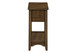 Accent End Table, 2 Tier, Narrow, Storage Drawer, Transitional - Walnut