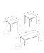 Table Set, Coffee, End, Contemporary, Modern (Set of 3)