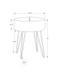 Ottoman, Pouf, Footrest, Foot Stool, Round Gold Metal Legs, Contemporary, Modern