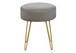 Ottoman, Pouf, Footrest, Foot Stool, Round Gold Metal Legs, Contemporary, Modern