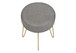 Ottoman, Pouf, Footrest, Foot Stool, Round Gold Metal Legs, Contemporary, Modern