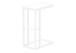Accent Table, C - Shaped, Marble Look Contemporary & Modern Convenient Design