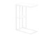 Accent Table, C - Shaped, Marble Look Contemporary & Modern Convenient Design