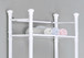 Bathroom Accent, Shelves, Storage, Tempered Glass, Contemporary & Modern - White