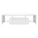 TV Stand, Console, Media Entertainment Center, Storage Cabinet, Glossy Contemporary & Modern - White