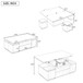 Multi Functional Adjustable Coffee Table With 4 Storage Stools