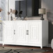 TV Stand For TVs Up To 65", Modern Entertainment Center Media Console Cabinet With 2 Spacious Storage Space