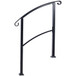 Handrails For Outdoor Steps, Fit 1 Or 3 Steps Outdoor Stair Railing, Flexible Front Porch Hand Rail, Transitional Handrails For Concrete Steps Or Wooden Stairs - Black