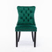 Nikki - Modern, High-End Tufted Solid Wood Contemporary Velvet Upholstered Dining Chair With Wood Legs Nailhead Trim (Set of 2)