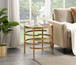 Elegant Round Table With Sintered Stone Top & Sturdy Metal Frame