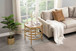 Elegant Round Table With Sintered Stone Top & Sturdy Metal Frame