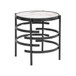 Elegant Round Table With Sintered Stone Top & Sturdy Metal Frame