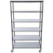 6 Tier 6000Lbs Capacity Nsf Metal Shelf Wire Shelving Unit, Heavy Duty Adjustable Storage Rack With Wheels & Shelf Liners For Commercial Grade Utility Steel Storage Rack